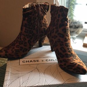 Chase and Chloe Leopard Booties